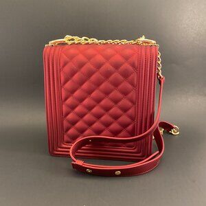 Red Jelly Shoulder Handbag